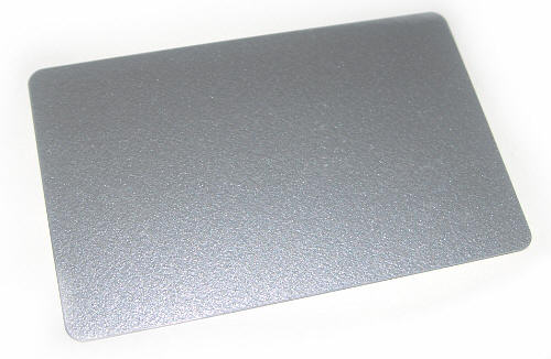 PVC blank cards metallic silver 