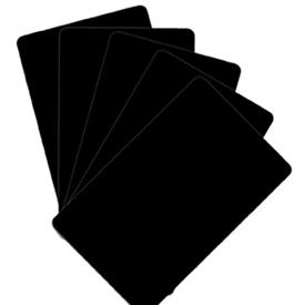 black glossy cards